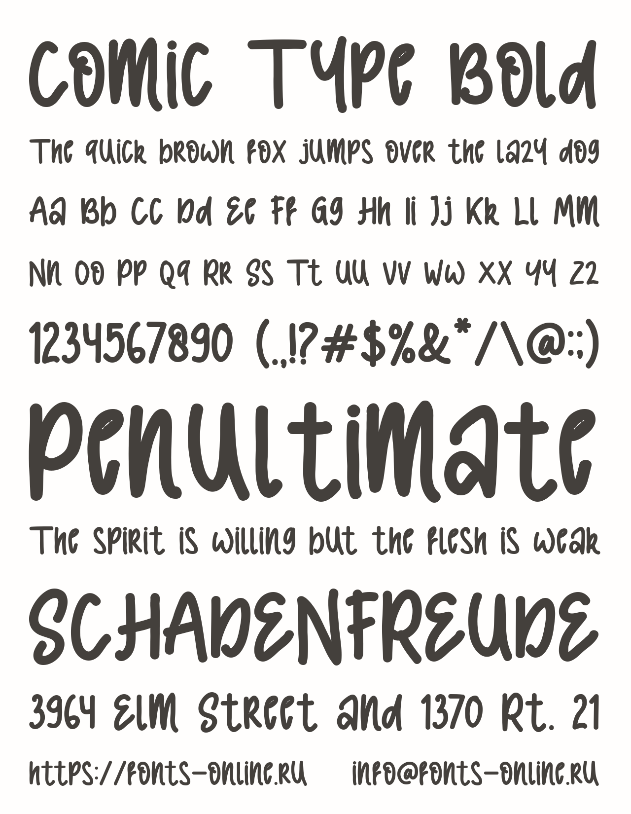 Comic Type Bold Free Font Download
